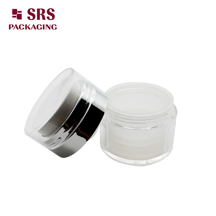 Custom Cosmetic 15ml 30ml 50ml Acrylic Airless Pump Cream Jar