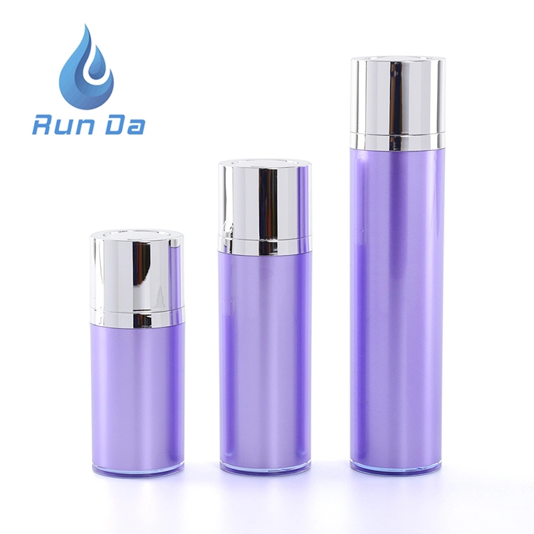Hot 15ml 30ml 50ml Cosmetic Airless Dispenser Plastic Bottle, Airless Pump Bottle with Swith Pump