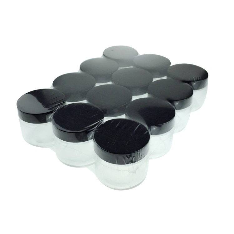 240ml Clear Glass cosmetic Jars with Plastic Cap, Food Grade Materials