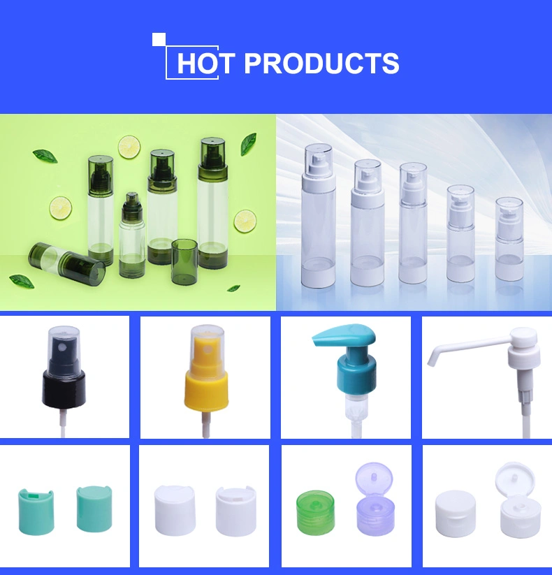 Hot Sale Plastic Injection Color Empty Clear Airless Pump Dispenser Bottle