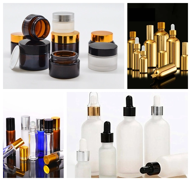 Glass Airless Cosmetic Pump Bottles Cylinder