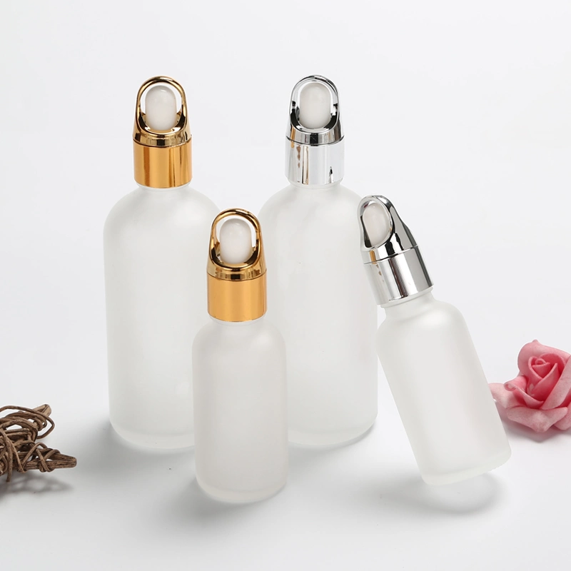 OEM Luxury Gold Cosmetic Packaging Vacuum Pump Bottle Acrylic Airless Bottle