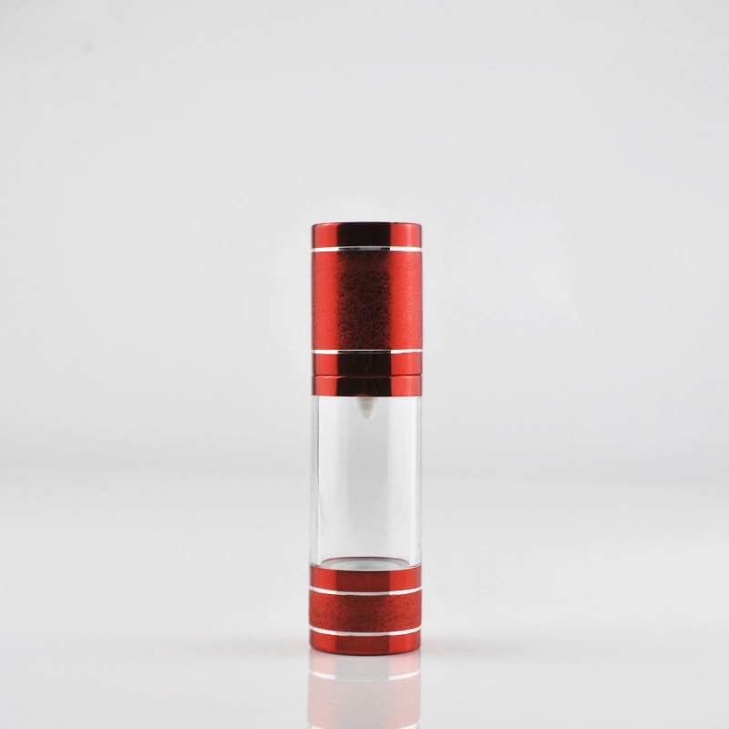 Round as Plastic Material Airless Bottle with Airless Pump
