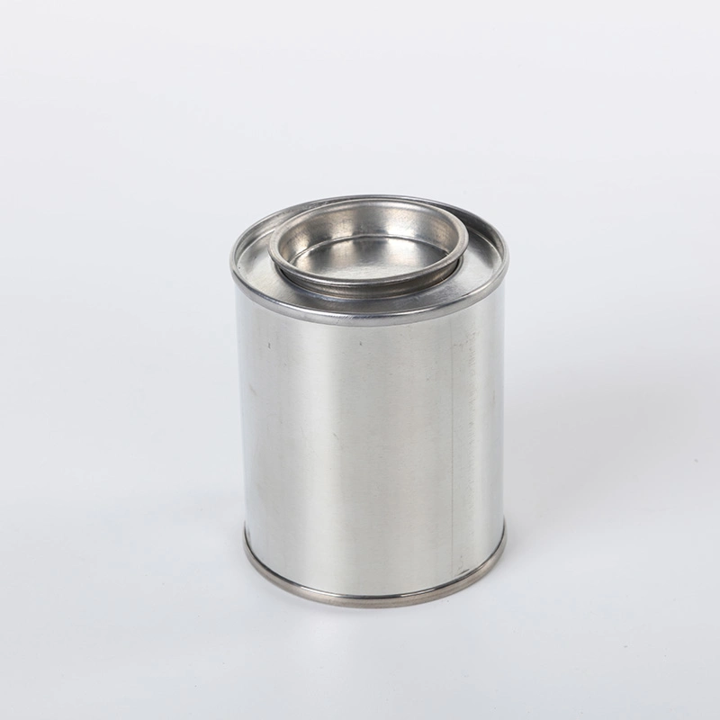 Round Shape Coffee Tea Sugar Storage 1L Metal Tin Can