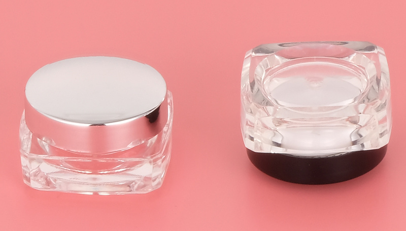 5g Mini Tranpsarent Clear Plastic Cream Glitter Jar for Beauty