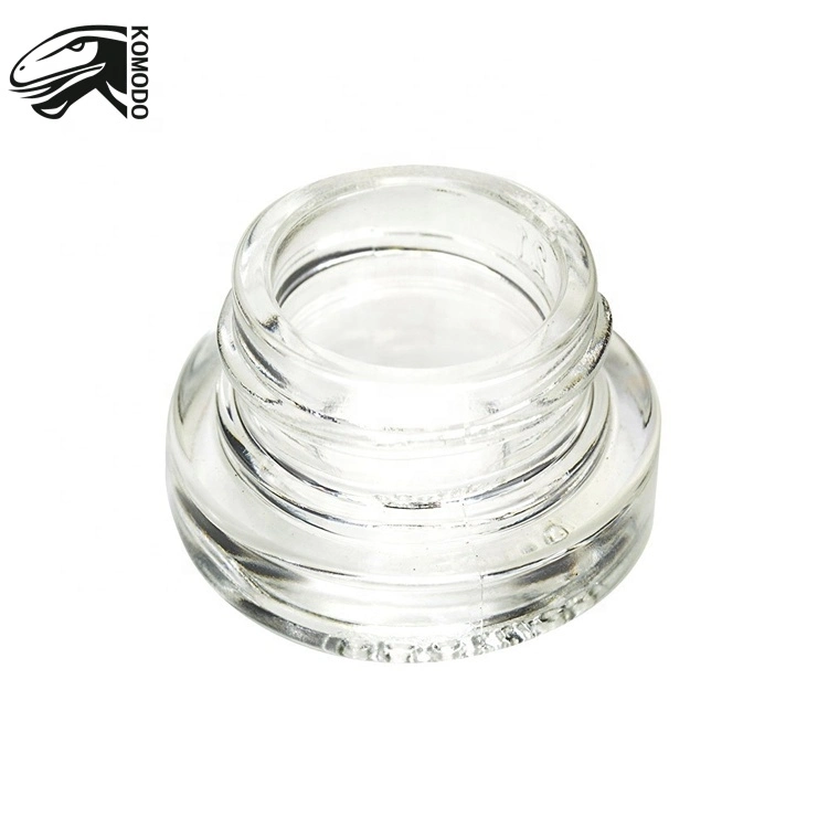 Screw Cosmetics 5ml Cream Transparent Frosted Glass Jars and Bottles
