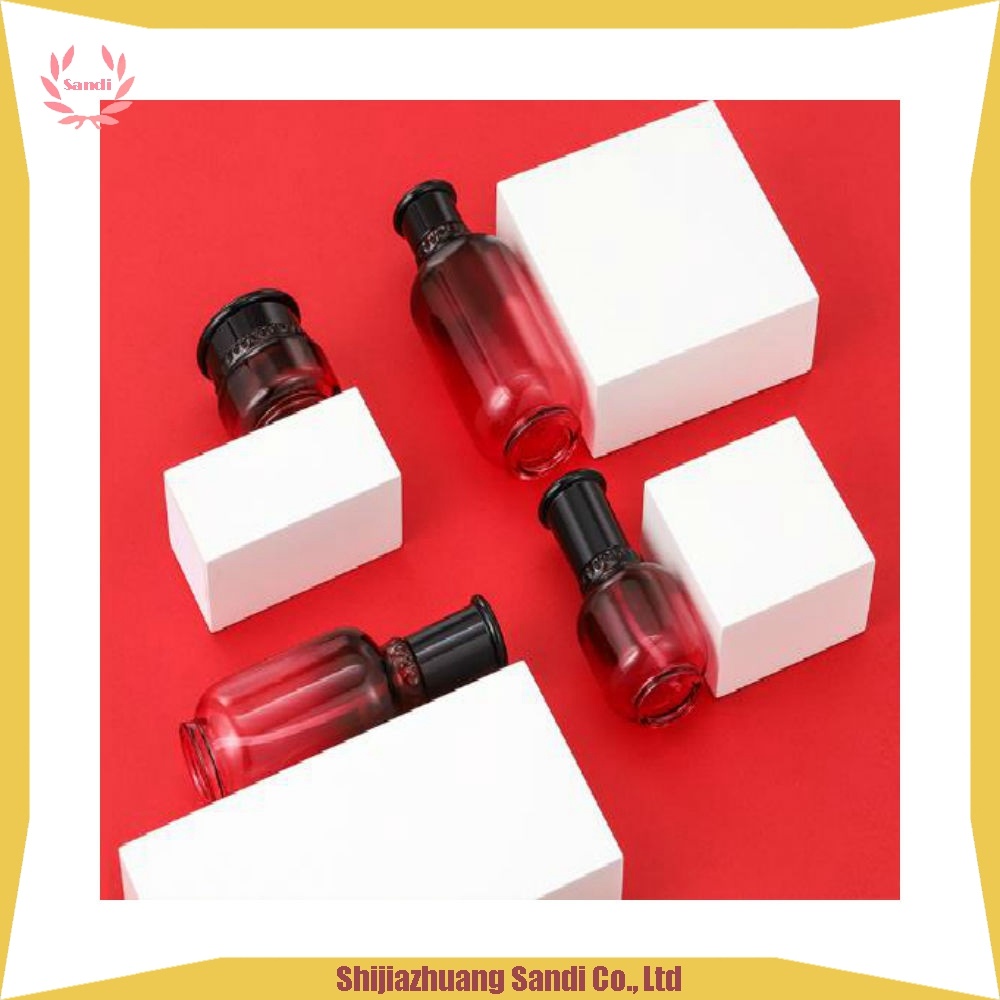 Glass Cosmetic Bottle Set, Glass Cosmetic Bottle and Jar, Cosmetics Cream Glass Bottles and Jars