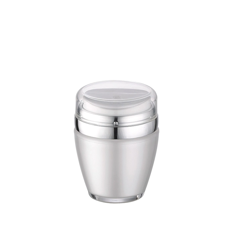 Pearl White Airless Pump Cream Jar Acrylic Airless Jar 30ml