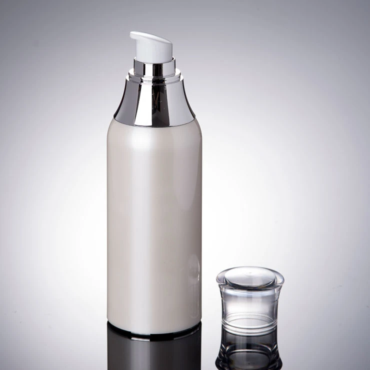 Factory Price 100ml Pearl White Airless Pump Bottle Lotion Plastic Bottle