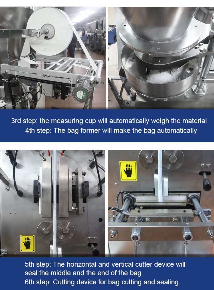 Multi-Function Automatic Vertical Grain Seeds Particle Sugar Coffee Tea Food Packing Sealing Packaging Machine
