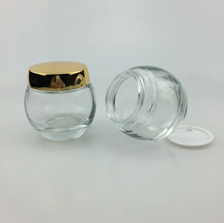 Top Grade 20g 30g 50g Tawny Glass Cream Jar Face Cream Jar Cosmetics Bottle Eye Cream Jar Perfume Bottle