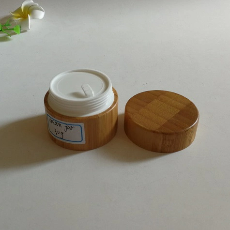 100g Bamboo Jar for Cosmetic Packaging Cream Jar Empty Packaging