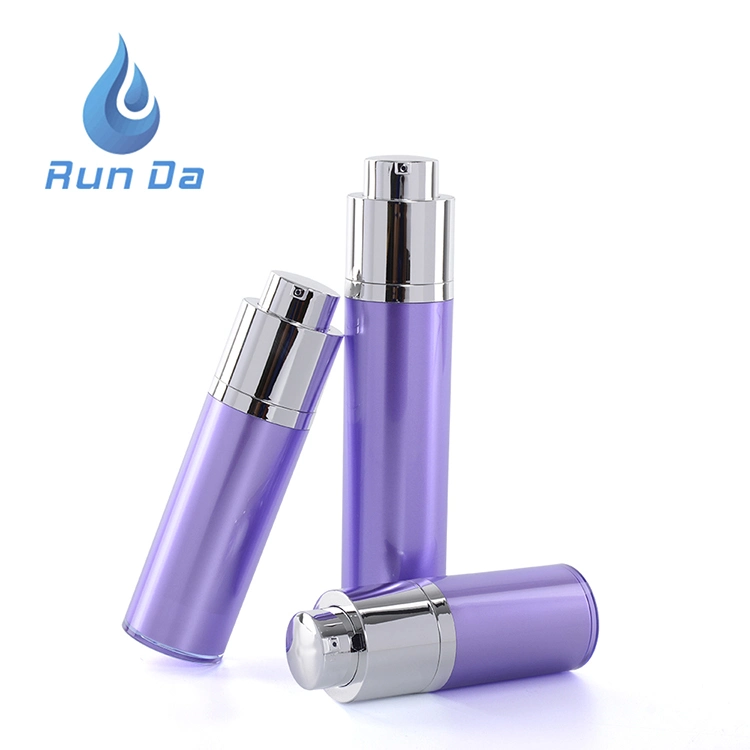 Hot 15ml 30ml 50ml Cosmetic Airless Dispenser Plastic Bottle, Airless Pump Bottle with Swith Pump