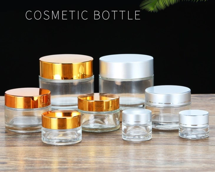 Top Grade 20g 30g 50g Tawny Glass Cream Jar Face Cream Jar Cosmetics Bottle Eye Cream Jar Perfume Bottle