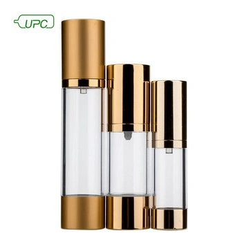 30ml Recycled Bottle Airless Pump Skincare Cosmetic Golden Bottles