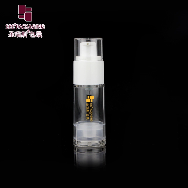 A0220 Lotion Spray 15ml 50ml 1oz Airless Pump Bottle with White Pump