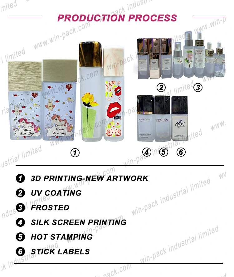 30g 50g Packaging Cosmetics Empty Airless Pump Cream Jar with Custom Label Printing Wholesale