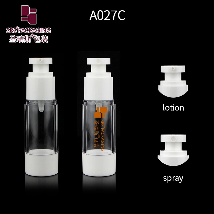 15 ml 30 ml 40ml 50 ml 80ml 100 ml 120ml Airless Pump Skincare Cosmetic Bottle