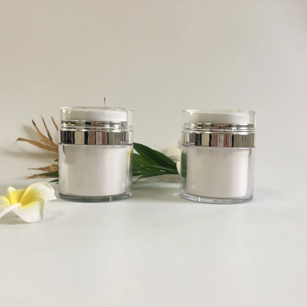 New Arrival Cosmetic Packaging Gold Acrylic Airless Cream Jar (PPC-ARCJ-008)