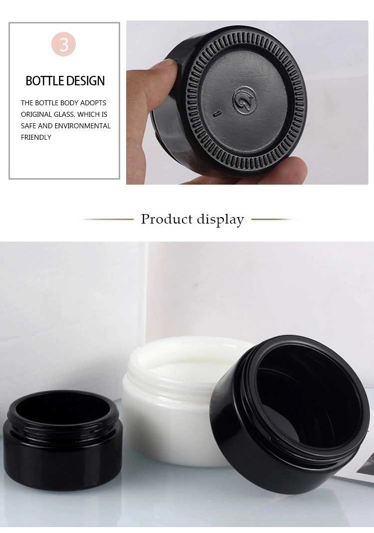 10g 50ml 100ml Metal Glass Cream Jar Packaging Jar Cosmetic