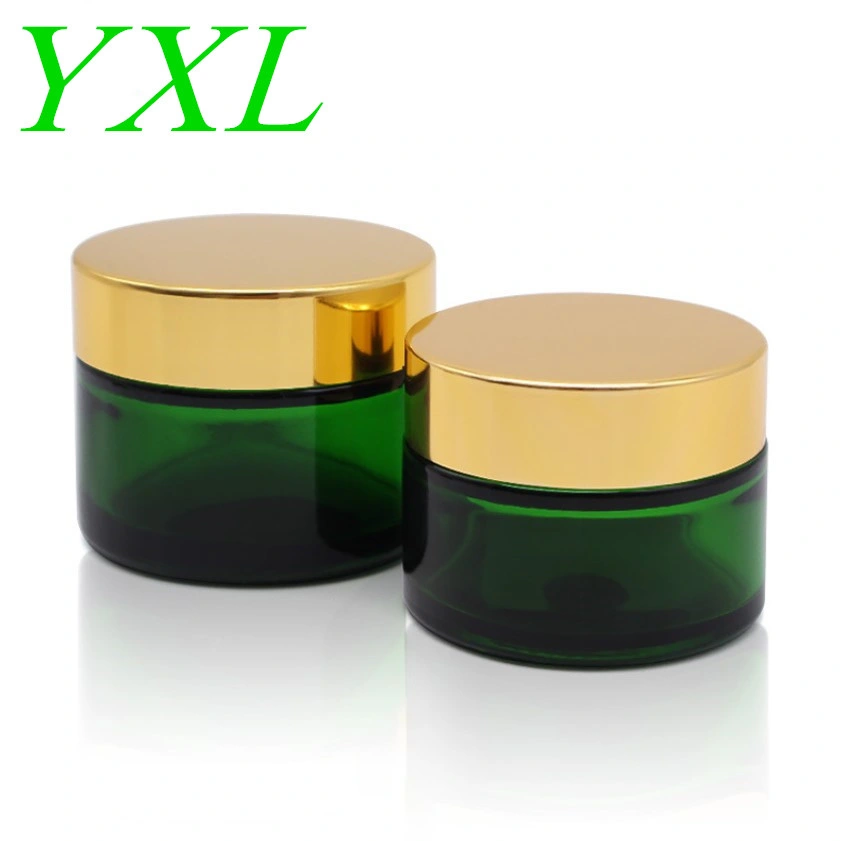 Brown Round Empty Amber Glass Jar Makeup Pot 120ml Cream Jars Cosmetic Packaging Container Cosmetic Glass Jar with Lid