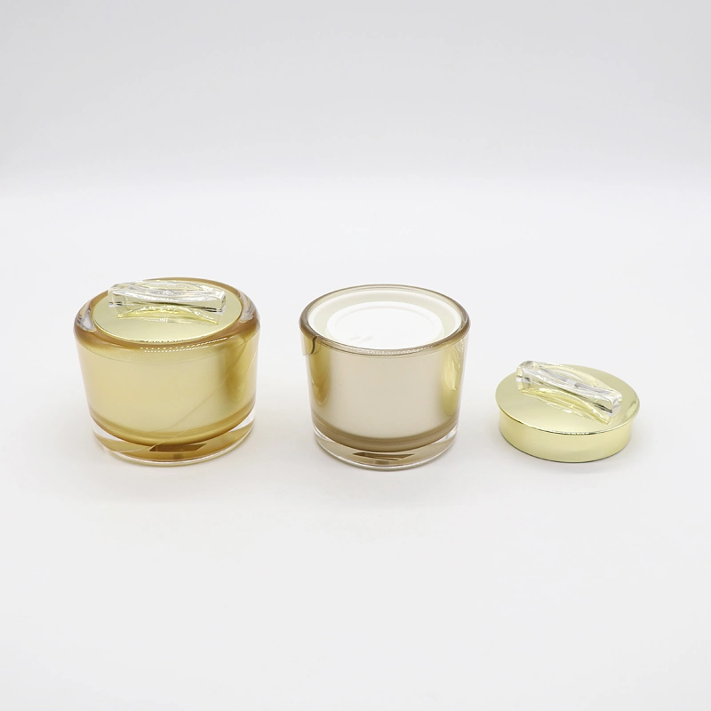 30g 50g Luxury Gold Skin Care Gel Cream Jar Packaging