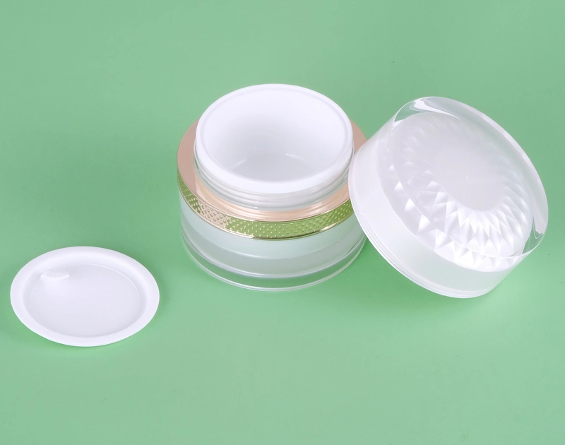 Manufacturer 30g 50g Luxury Skincare Packaging Plastic Acrylic Cosmetic Jar and Cream Jars