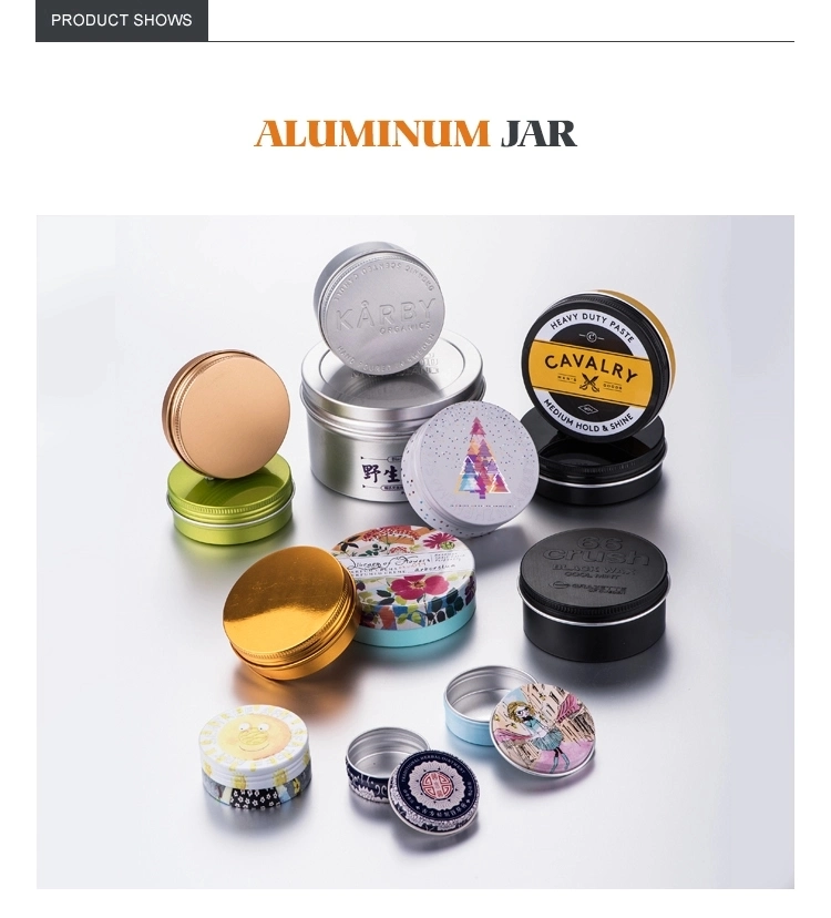 China Metal Cosmetic Aluminum Cosmetic Packaging Jars