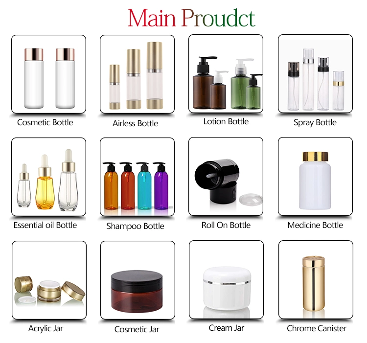 Customized Cosmetics Packaging Container Plastic Cosmetics Acrylic Cream Jar