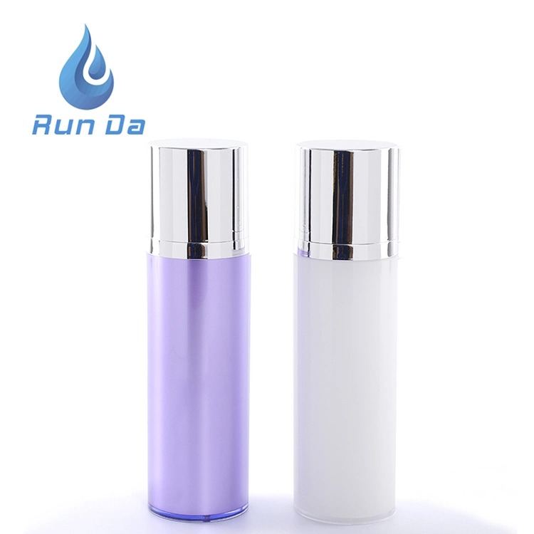 Hot 15ml 30ml 50ml Cosmetic Airless Dispenser Plastic Bottle, Airless Pump Bottle with Swith Pump