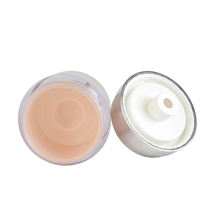 Hot Selling Round Pink 15g 30g 50g Acrylic Airless Cream Jar Cosmetic Packing Made in China