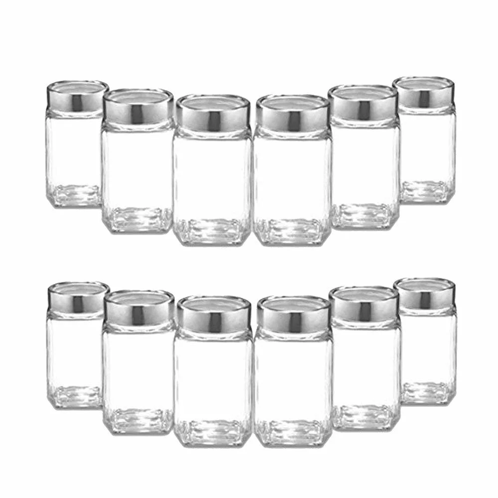 1000ml Square Glass Jars Glass Food Storage Jars for Candy Biscuits