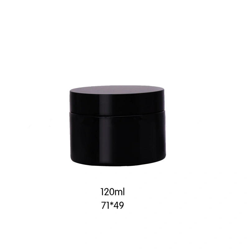 80ml 100ml 120ml 150ml 200ml 250ml Black Plastic Cosmetic Containers Jars Wholesale