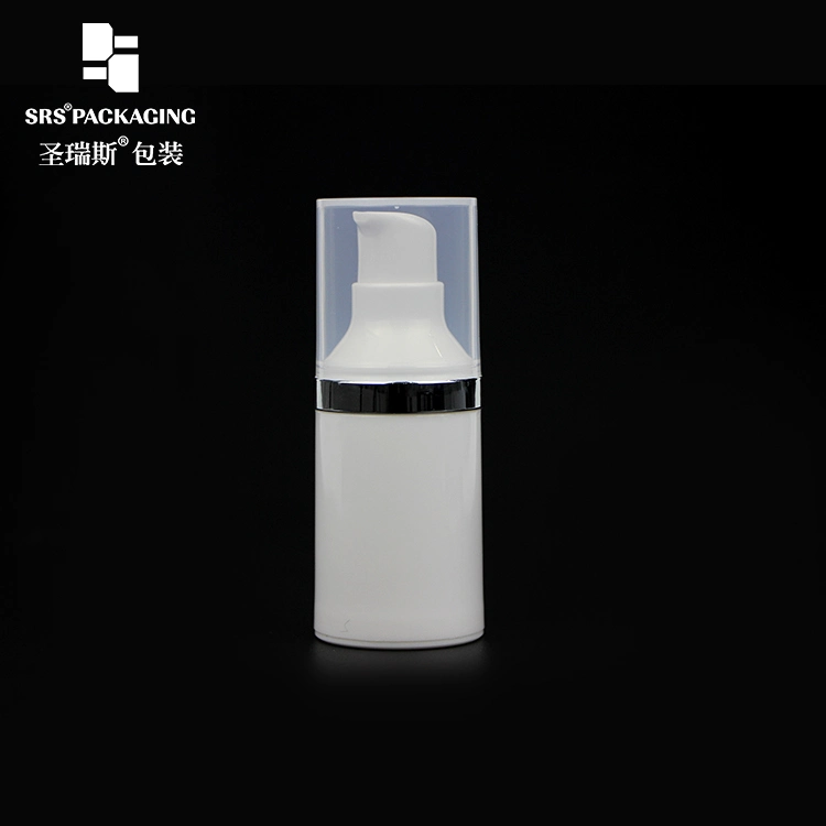 Eco-Friendly PP Plastic Airless Lotion Pump Bottle 15ml