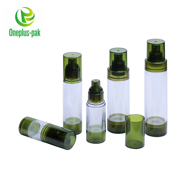 Hot Sale Plastic Injection Color Empty Clear Airless Pump Dispenser Bottle
