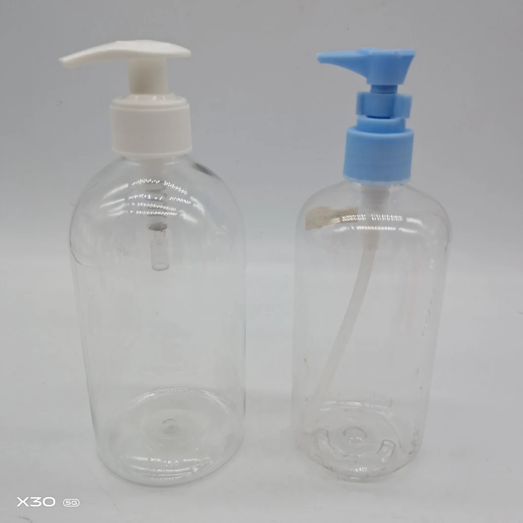 Pet Plastic Lotion Pump Bottle 300ml 500ml Plastic Shampoo Empty Hand Sanitizer Bottle
