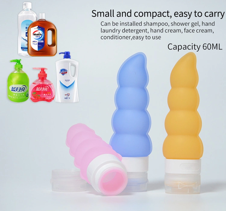 High Quality Leak Proof Silicone Travel Containers Bottle for Cosmetics
