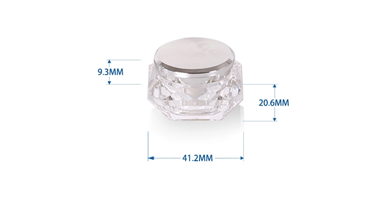 Luxury Double Wall Acrylic Cosmetic Jar Packaging 15g 20g 30g 50g Skin Care Plastic Acrylic Jar Cosmetic