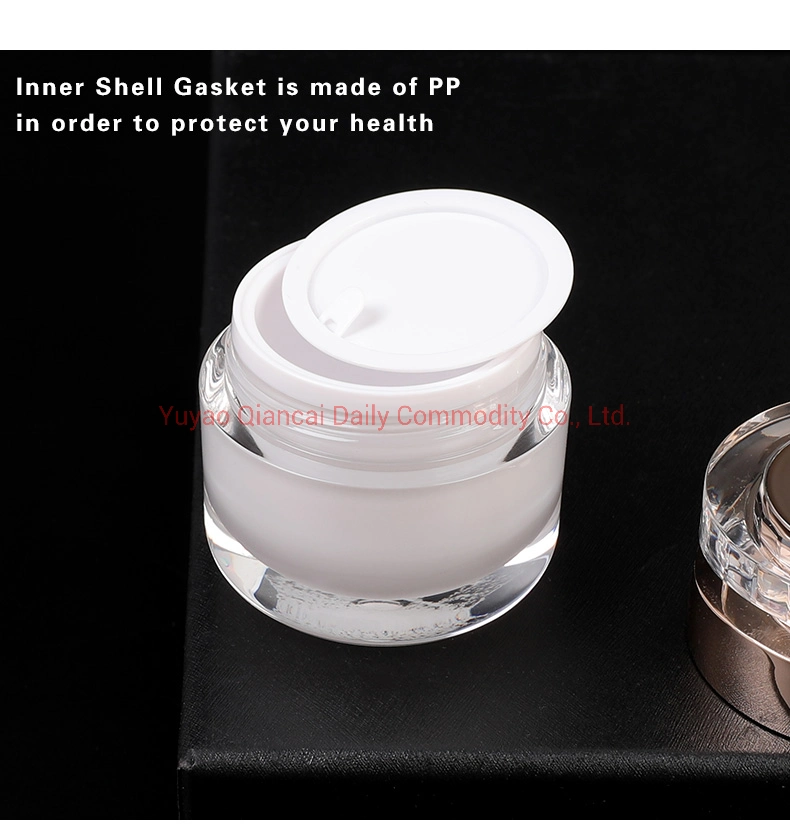 30ml 50ml 100ml New Design Acrylic Airless Lotion Bottles Jar for Cosmetic Packaging