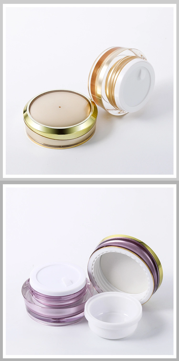 5g 10g 30g Customized Empty Plastic Cream Jar for Skincare
