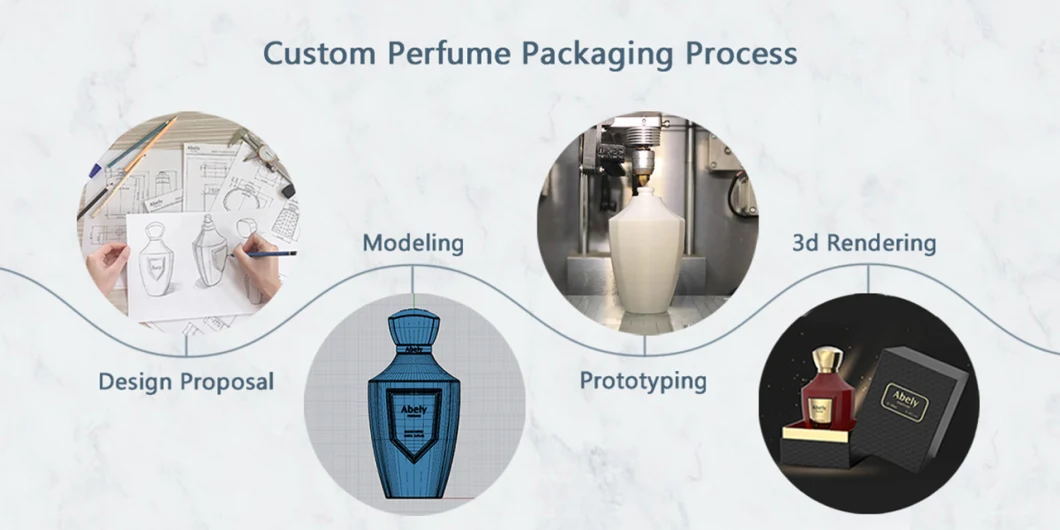 50ml 100ml Factory Supply Bespoke Spray Perfume Glass Bottle with Zamac Cap