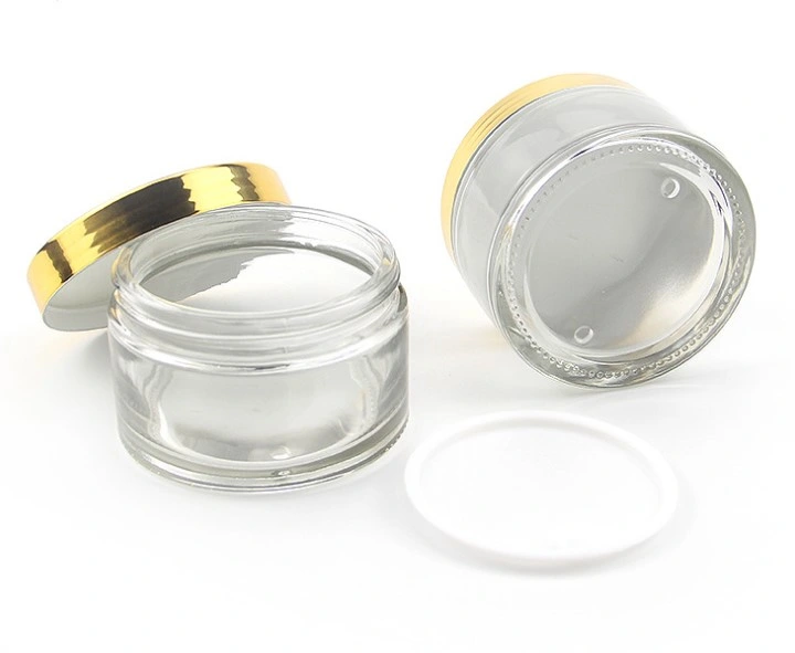 30g 50g 30ml 50ml 100ml Cream Jar Glass Cosmetics Jar Lotion Pressing Glass Cosmetics Bottle