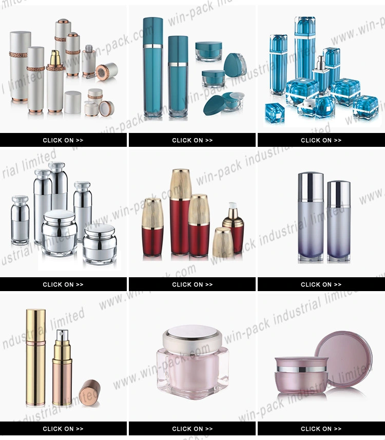 Luxury Shiny Red Color Cosmetic Plastic Lotion Pump Bottles with High Quality 20ml 30ml 50ml