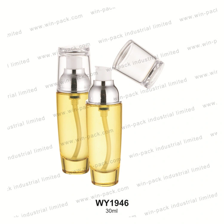 30ml Pretty Packaging Luxury Unique Foundation Glass Bottle Wholesale Glass Cosmetic Pump Containers