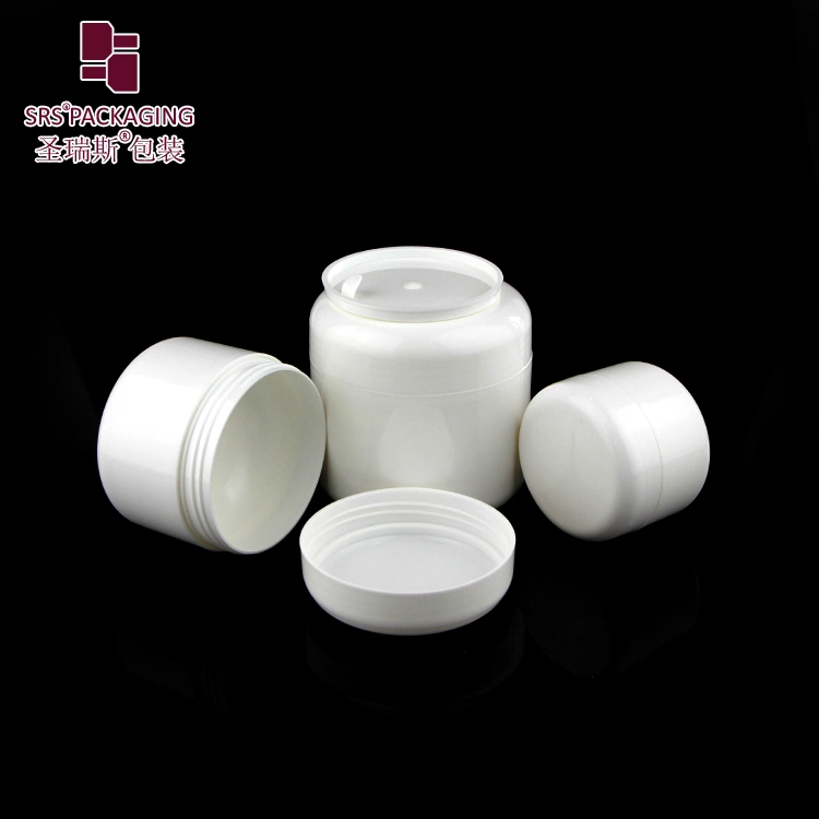 White 5g 8g 15g 30g 50g 100g 150g 200g 250g PP PCR Glossy Wholesale Cosmetic Jars