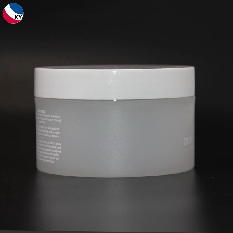 200ml Thick Bottom Plastic Cream Jar with Screw Top for Body Butter