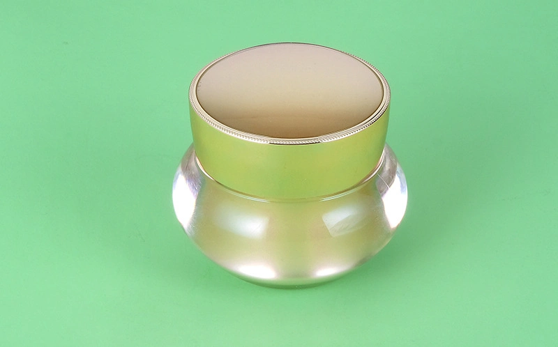 Manufacturer 30g 50g Luxury Gold Empty Plastic Cream Jar for Day Cream Night Cream