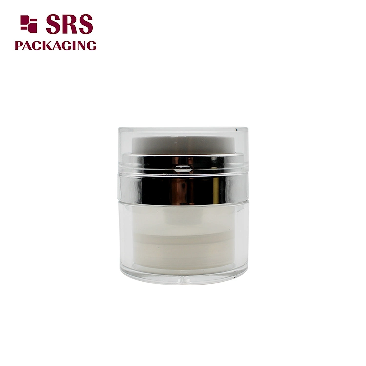 Custom Cosmetic 15ml 30ml 50ml Acrylic Airless Pump Cream Jar