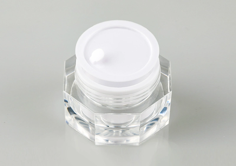30g Red Rose Acrylic Transparent Cream Jar for Skin Care