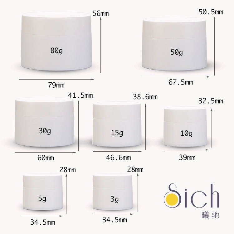 Hot Sale 3G 5g 10g 15g 30g 50g 80g Matte/Glossy Containers for Cosmetic Packaging Cosmetic Containers Jars Plastic
